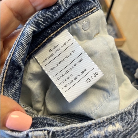 KANCAN High Rise Straight Leg Button Fly Jeans style KC8682M cut 40533 - Picture 11 of 15